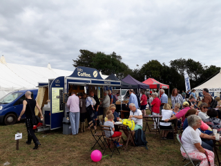 In full flow at Melplash Show 2017!